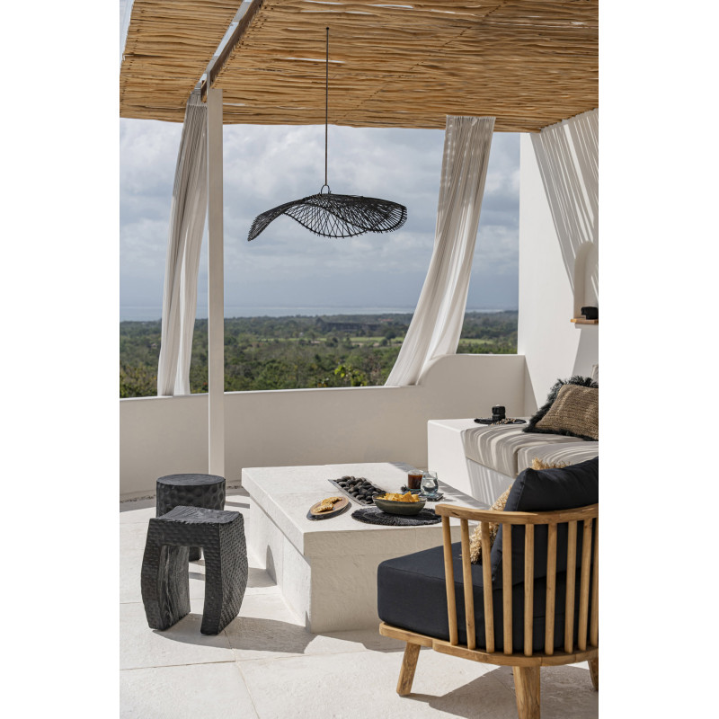 Tabouret d’appoint en bois de suar...