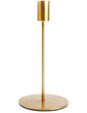 Bougeoir rond en métal doré 10x10x20 cm Pillar