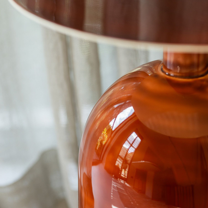 Table d’appoint ronde en fer rouge...