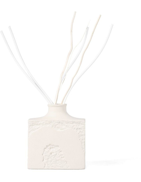 Diffuseur de parfum Lotus blanc à bâtonnets 200 ml en céramique blanche Marn