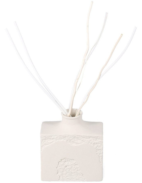 Diffuseur de parfum Lotus blanc à bâtonnets 200 ml en céramique blanche Marn