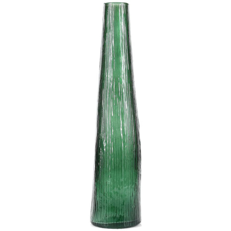 Vase soliflore en verre vert foncé...