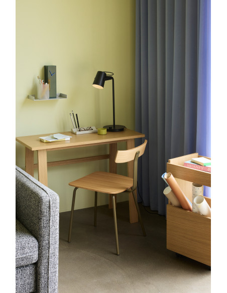 Lampe à poser noire en fer dimmable 35x20x54 cm Ardent