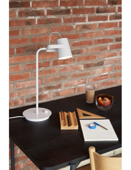 Lampe de bureau gris clair en fer dimmable 35x20x54 cm Ardent