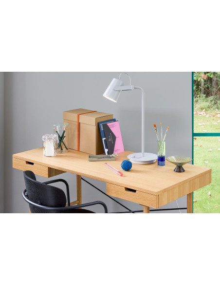 Lampe de bureau gris clair en fer dimmable 35x20x54 cm Ardent
