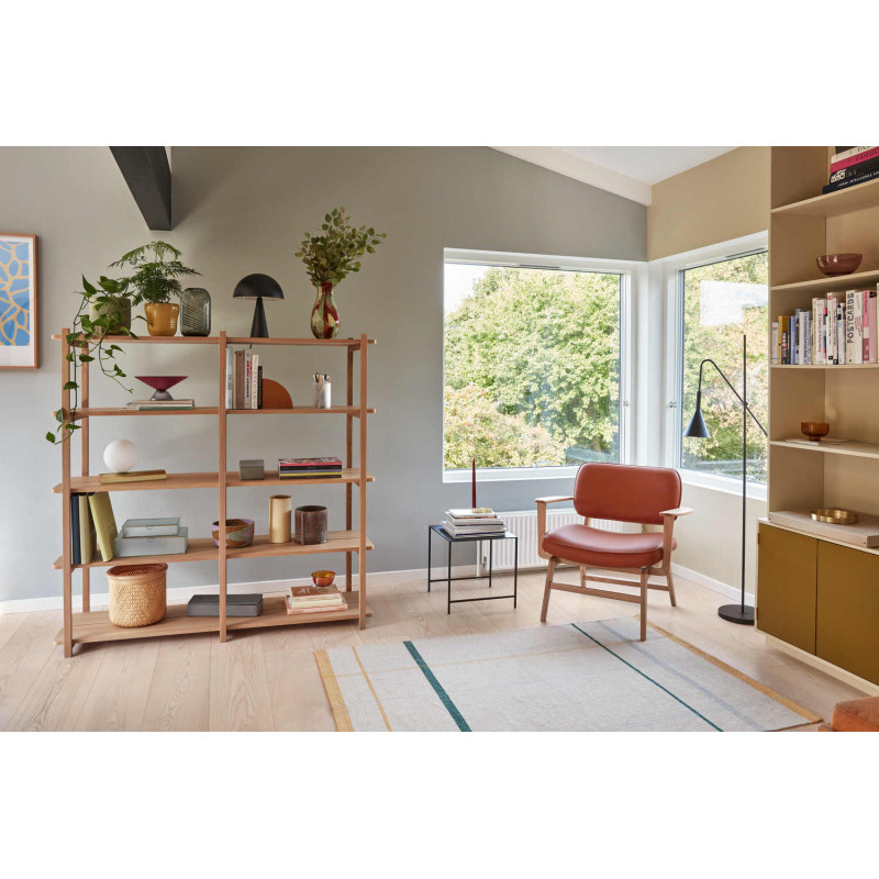 Étagère bibliothèque double en chêne...