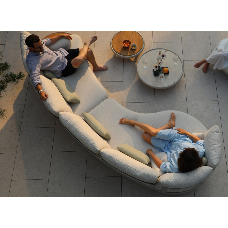 Table basse de jardin ronde teck FSC...