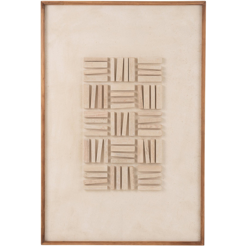 Tableau mural en relief bois de pin...