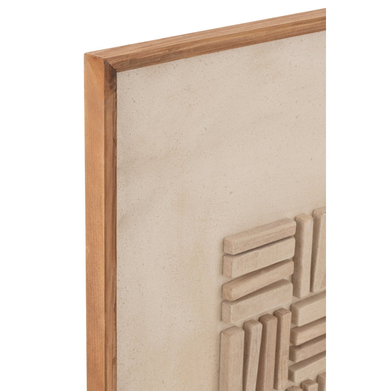 Tableau mural en relief bois de pin...