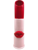 Vase rouge à lèvres en céramique rose clair et rouge 11x10x35 cm Lipstick
