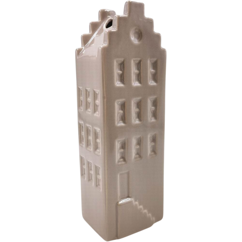 Vase maison en céramique taupe...
