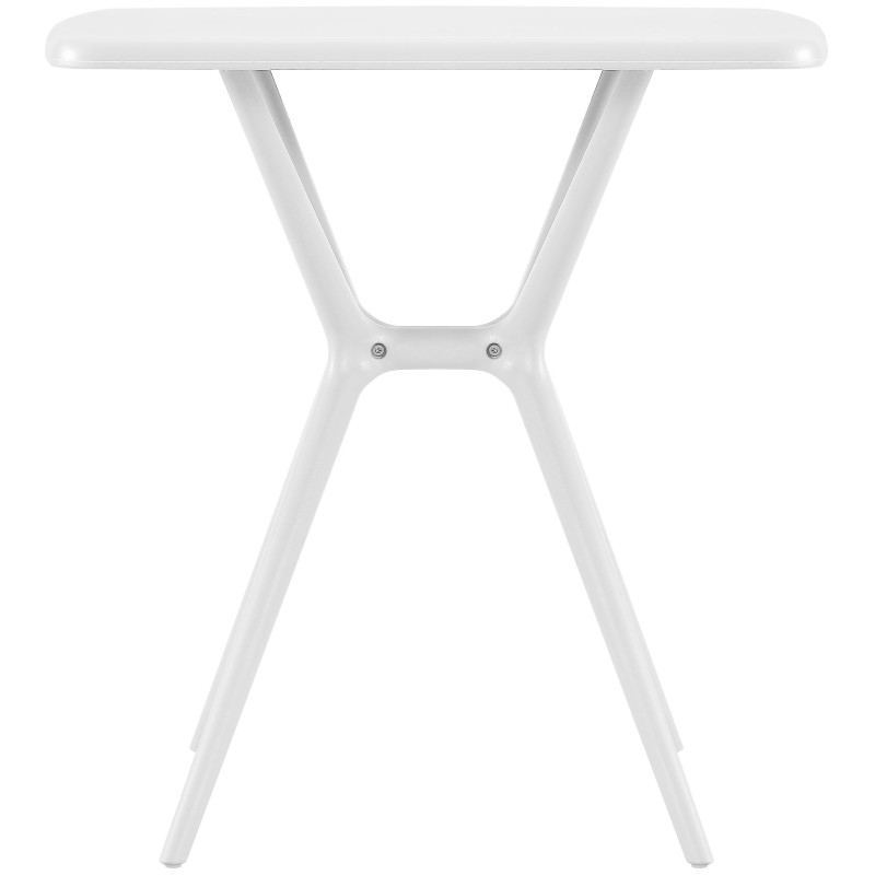 Table de jardin carrée blanche en...