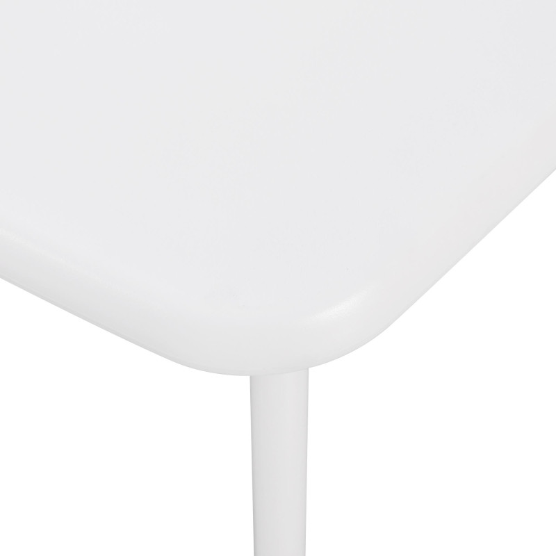 Table de jardin carrée blanche en...