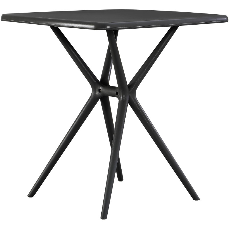 Table de jardin carrée noire en...