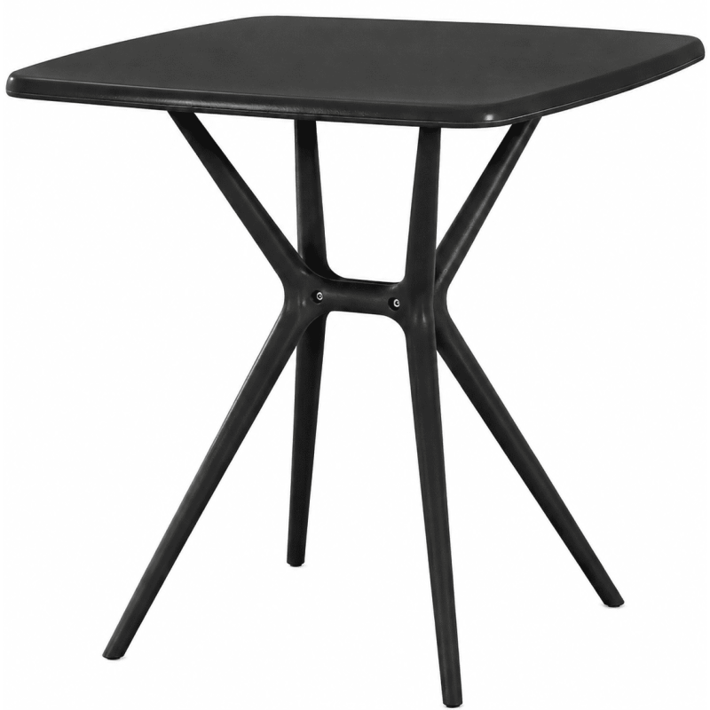 Table de jardin carrée noire en...