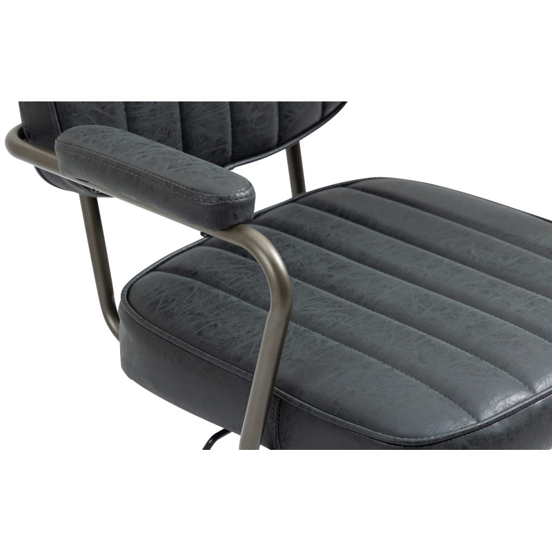 Fauteuil de bureau à roulettes en...