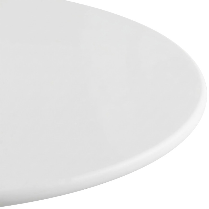 Table de bistrot ronde blanche en MDF...
