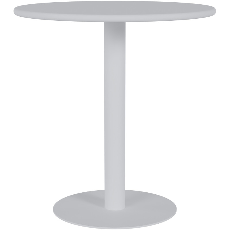 Table de bistrot ronde blanche en MDF...