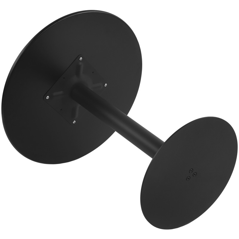 Table de bistrot ronde noire en MDF...