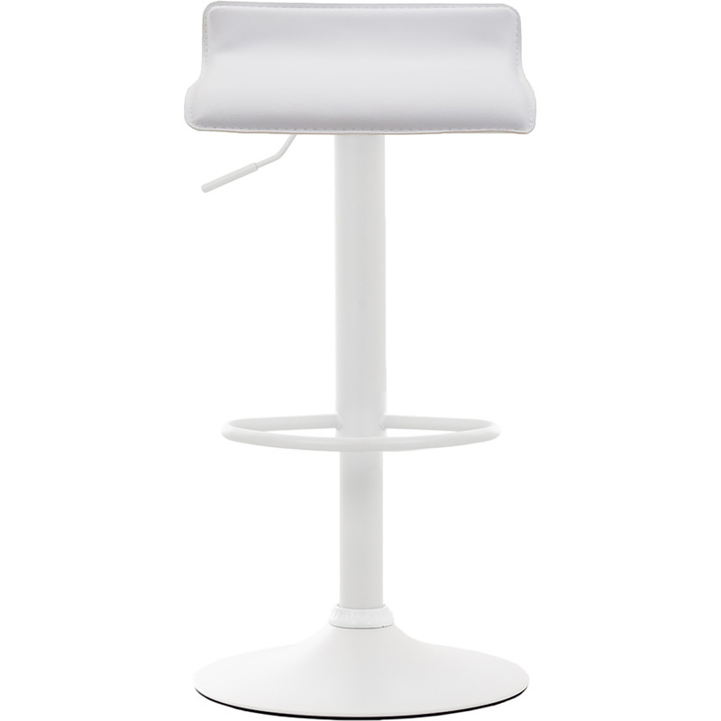 Tabouret de bar réglable blanc en...