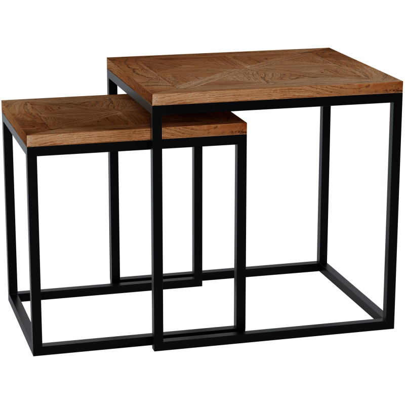 Ensemble 2 tables gigognes d’appoint...