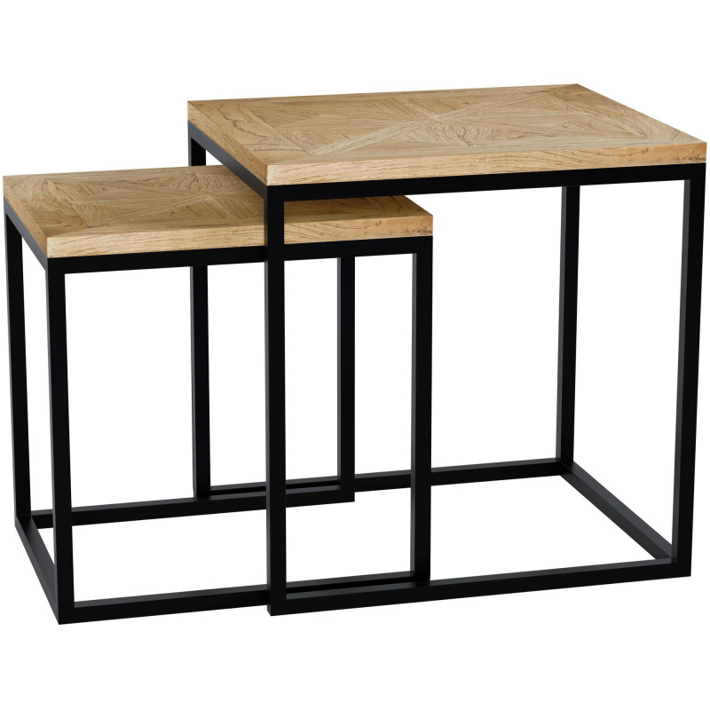 Ensemble 2 tables gigognes d’appoint...