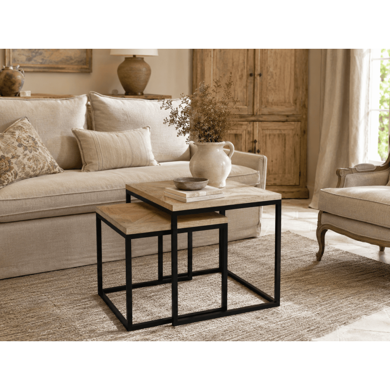 Ensemble 2 tables gigognes d’appoint...