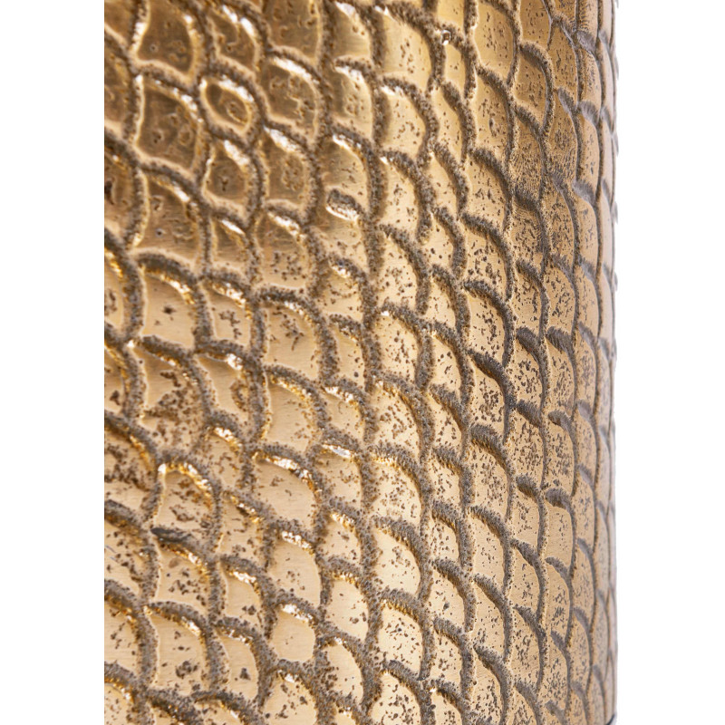 Bougeoir doré motif croco 13 cm The...
