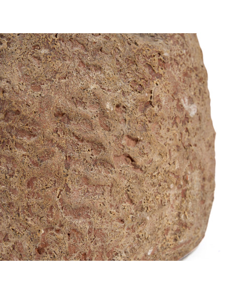 Bougeoir double terre cuite marron 28 cm The Terra Totem