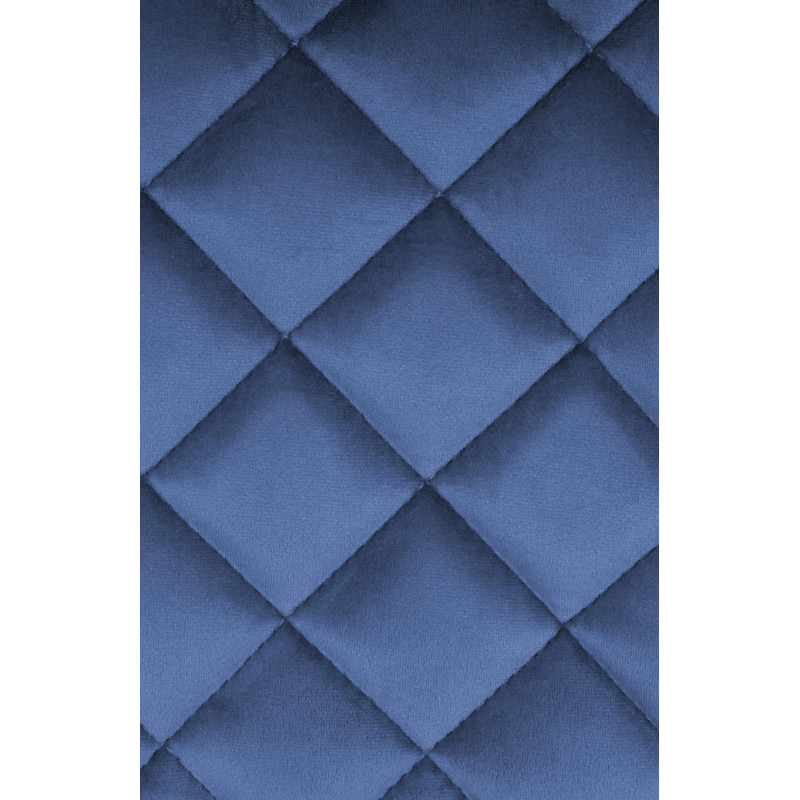 Tabouret de bar velours bleu réglable...