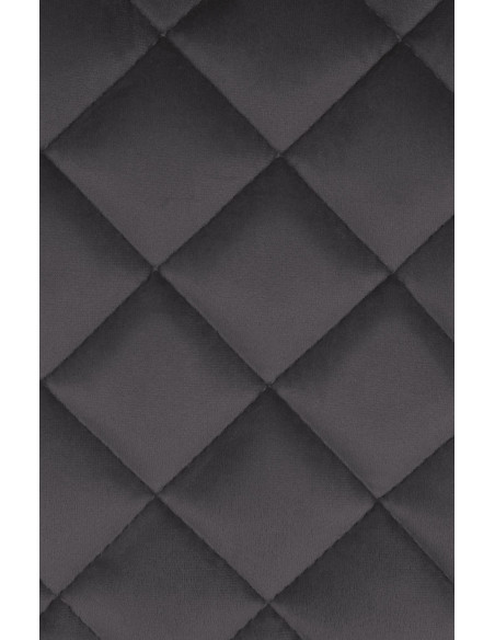 Tabouret de bar velours noir réglable Kavala