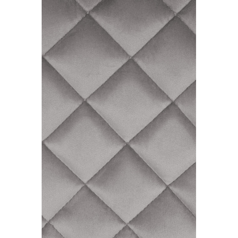 Tabouret de bar velours gris clair...