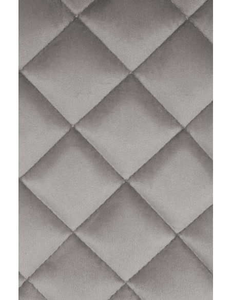 Tabouret de bar velours gris clair réglable Kavala