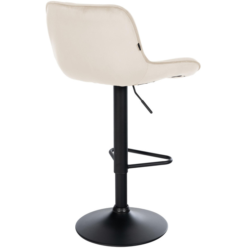Tabouret de bar velours crème...