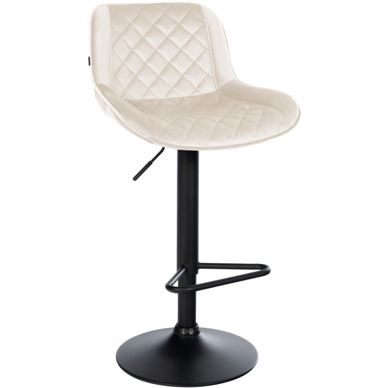 Tabouret de bar velours crème...