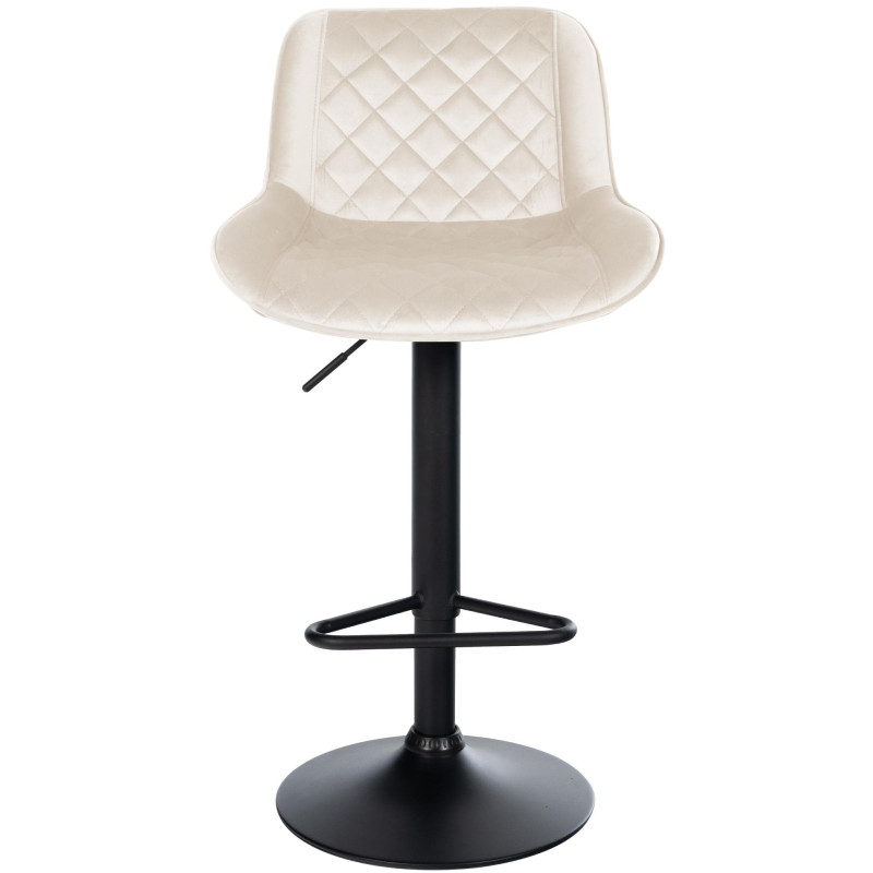Tabouret de bar velours crème...