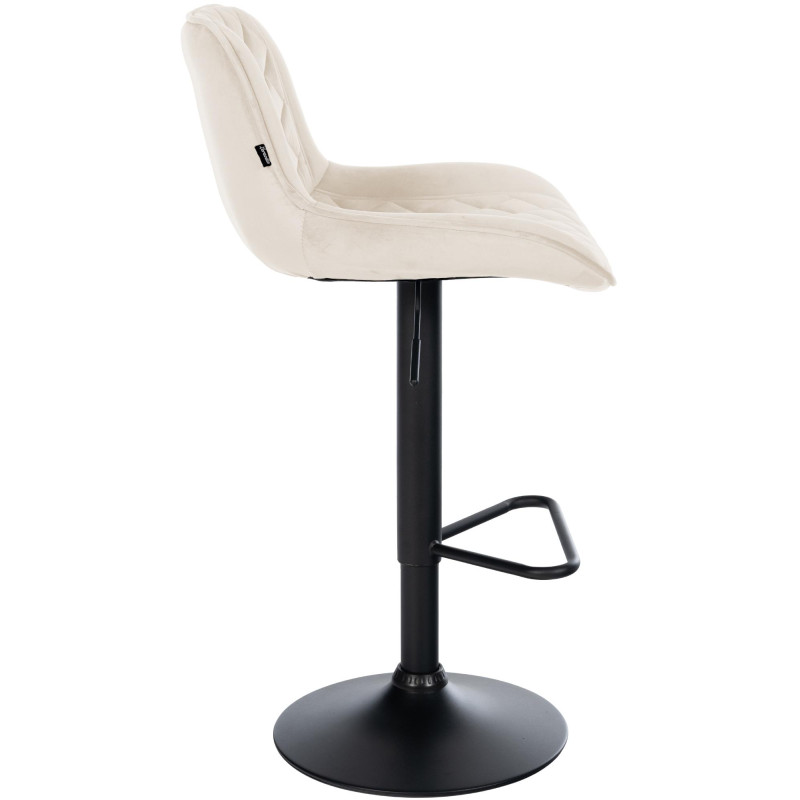Tabouret de bar velours crème...