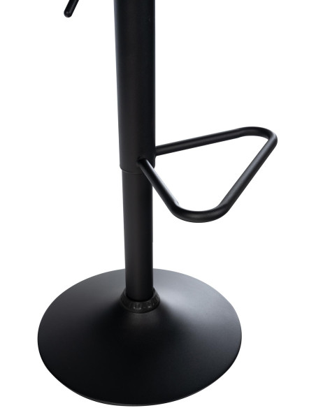 Tabouret de bar velours crème réglable Kavala
