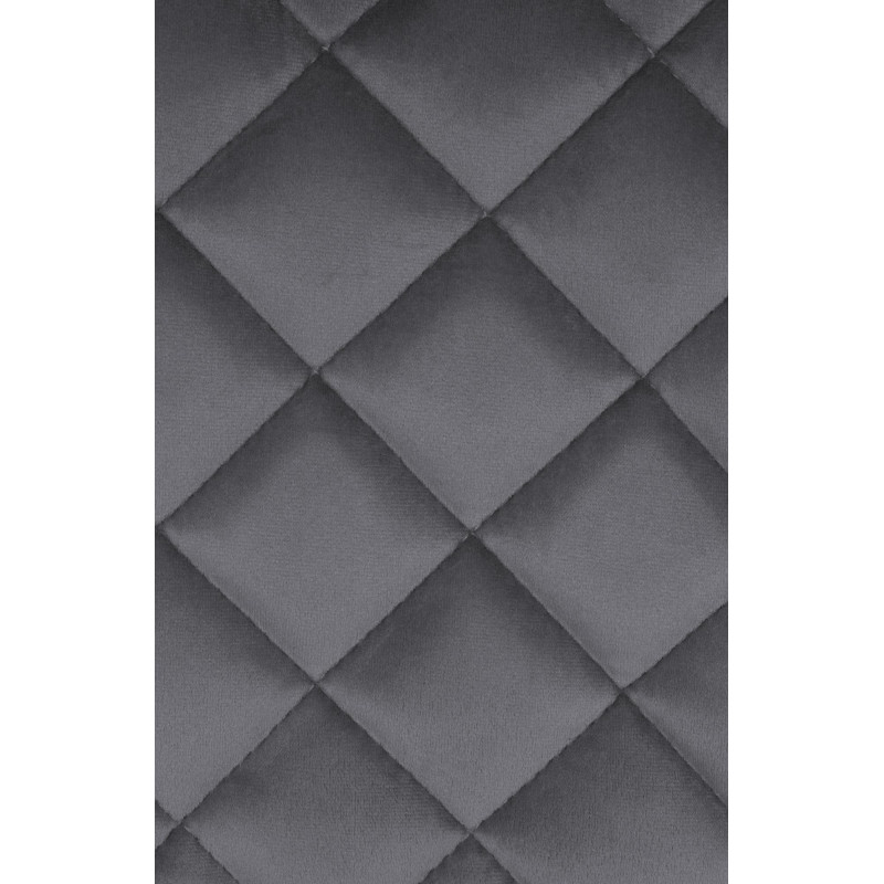 Tabouret de bar velours gris...