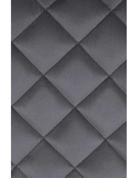 Tabouret de bar velours gris anthracite réglable Kavala