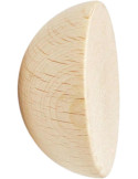 Patère murale bois hêtre naturel 5 cm Knob Round
