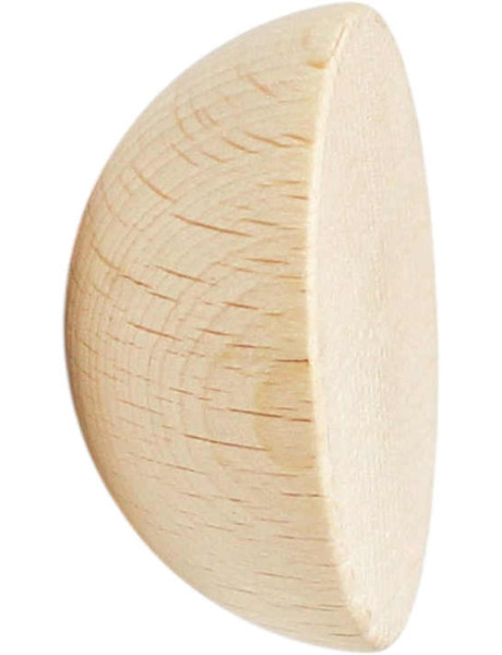 Patère murale bois hêtre naturel 5 cm Knob Round