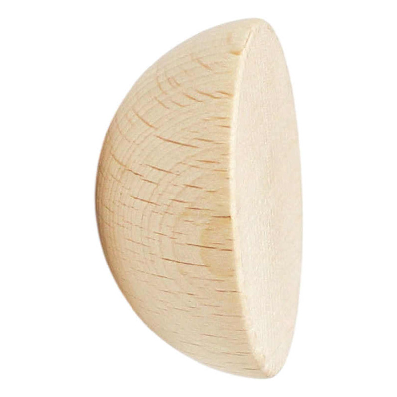 Patère murale bois hêtre naturel 5 cm...