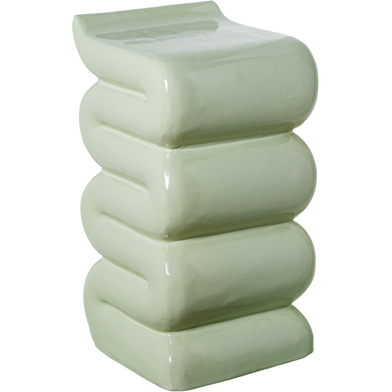 Table d’appoint vert sauge fibre de...