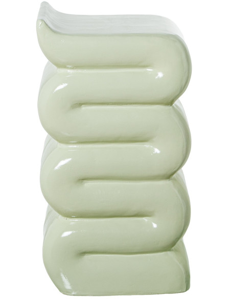 Table d’appoint vert sauge fibre de verre 30 x 30 x 56 cm Miréa