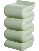 Table d’appoint vert sauge fibre de verre 30 x 30 x 56 cm Miréa