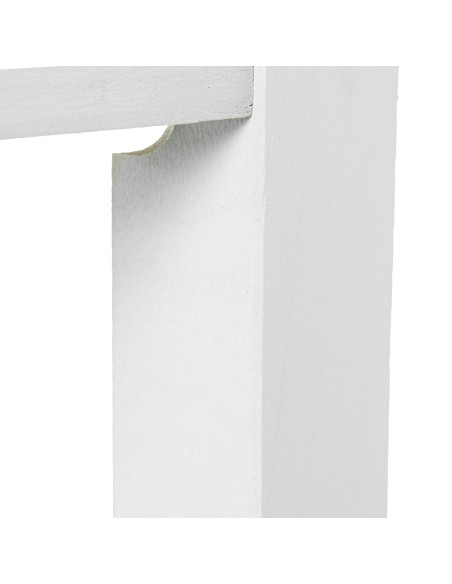 Console d’entrée blanc et bois 2 tiroirs 110 x 30 x 81 cm Clairval