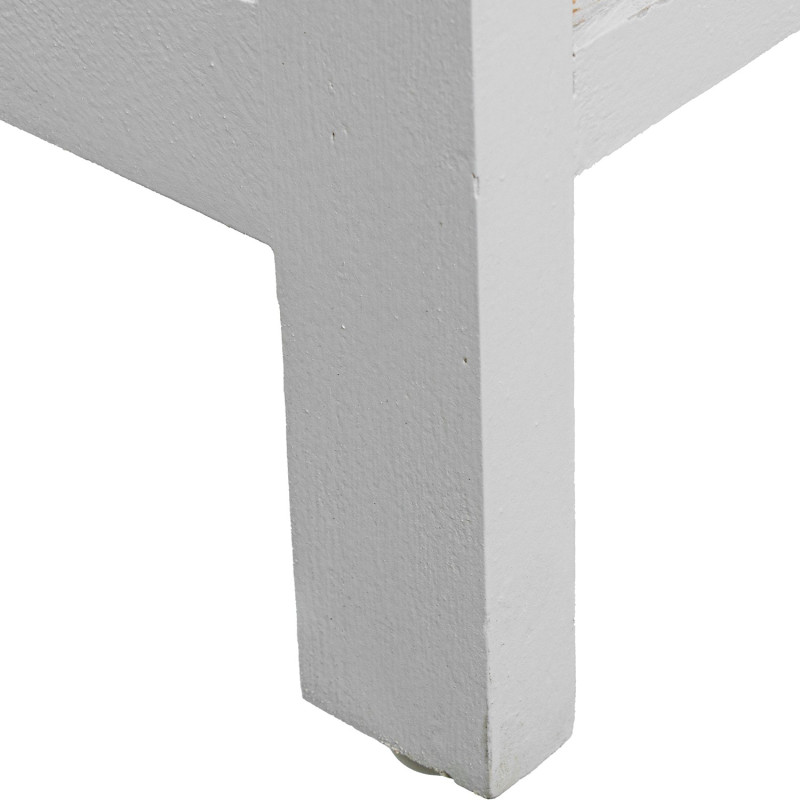 Commode blanc et bois 3 tiroirs Clairval