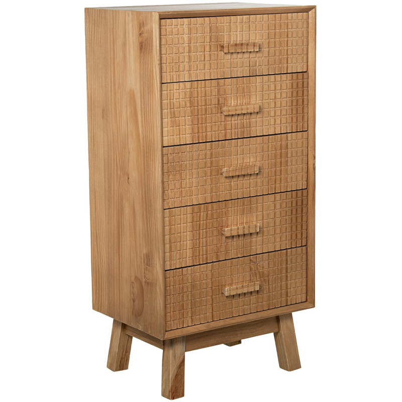 Chiffonnier bois naturel 5 tiroirs 50...
