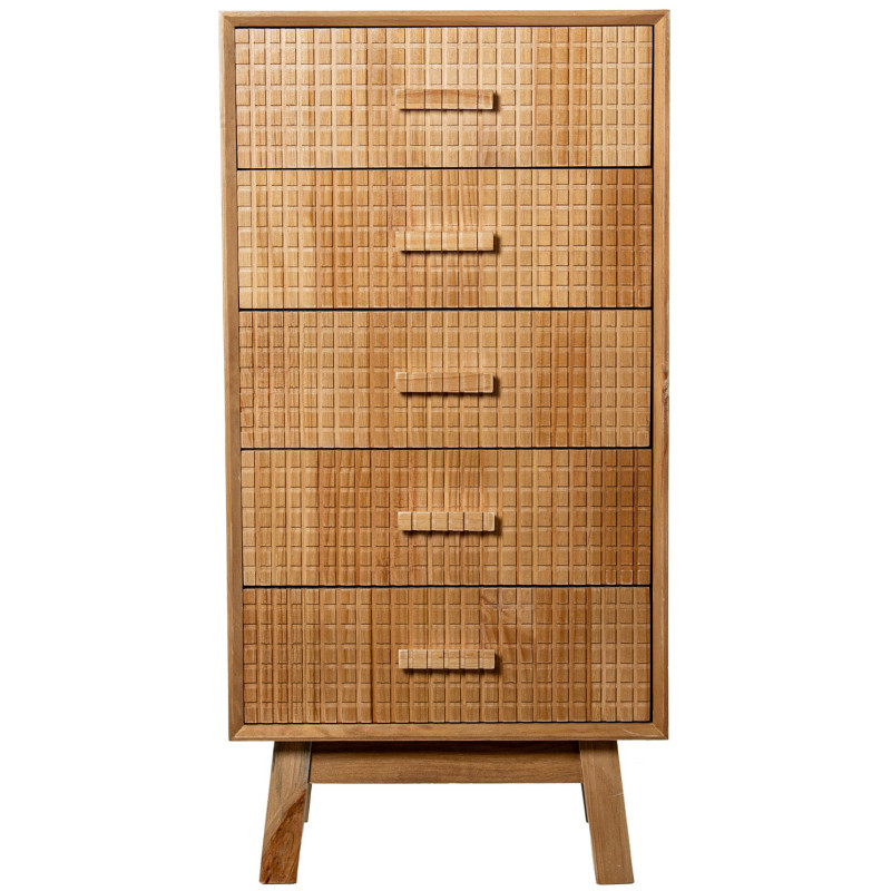 Chiffonnier bois naturel 5 tiroirs 50...